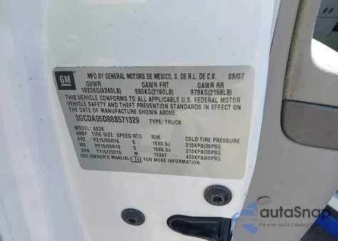 2008 Chevrolet Hhr Panel Lt from USA, damaged, VIN 3GCDA05D88S571329